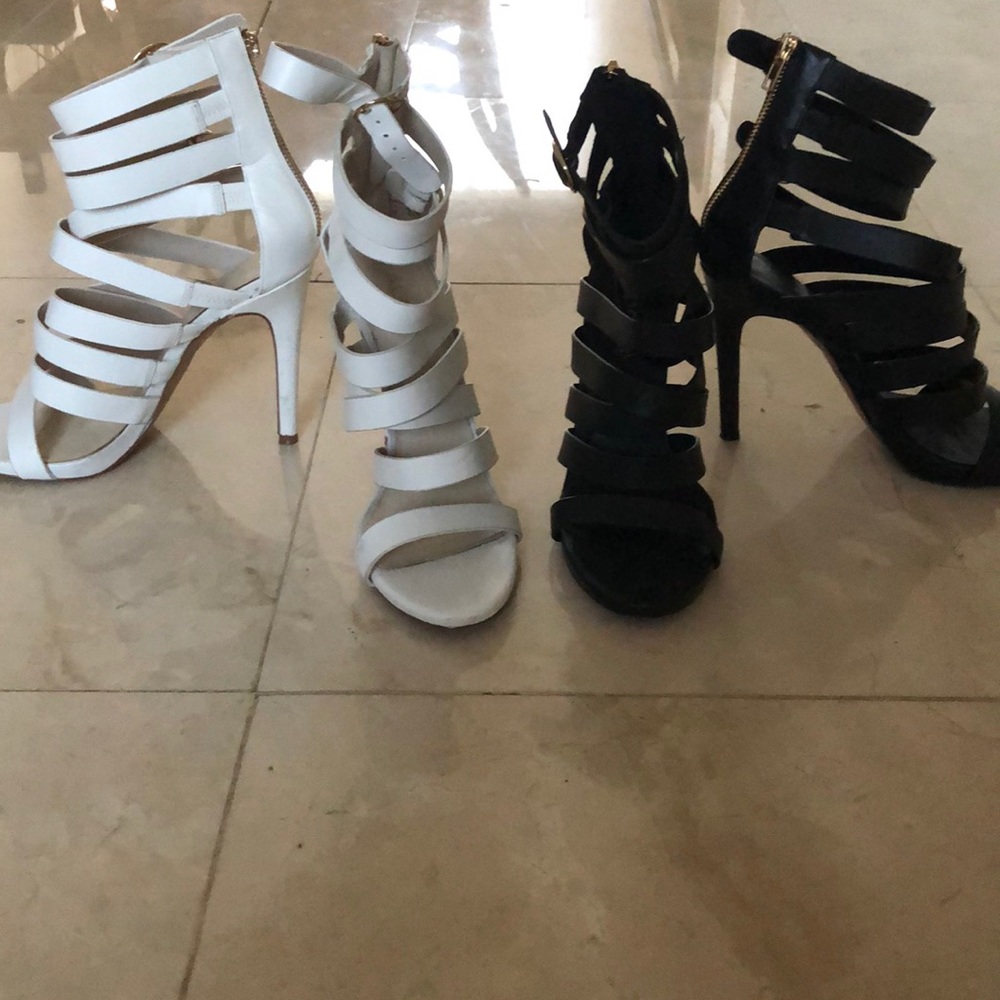 Bundle deal! Get twin pairs of strapping heels